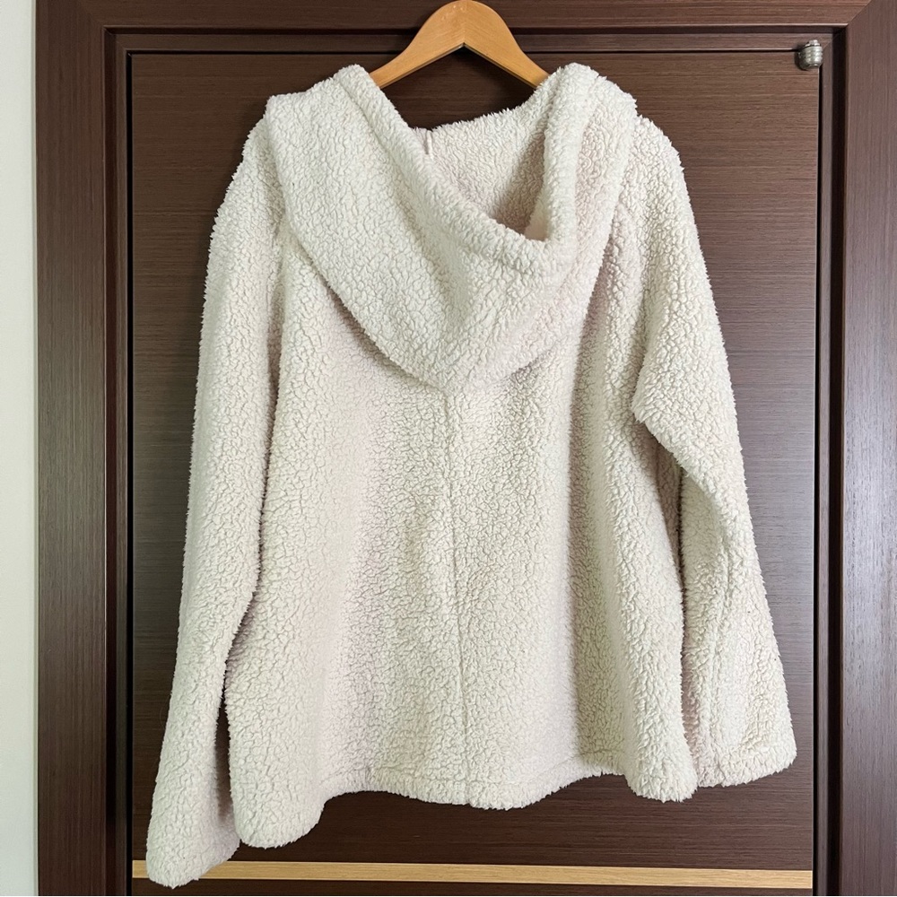 Forever 21 Drawstring Sherpa Oversized Hoodie - image 4